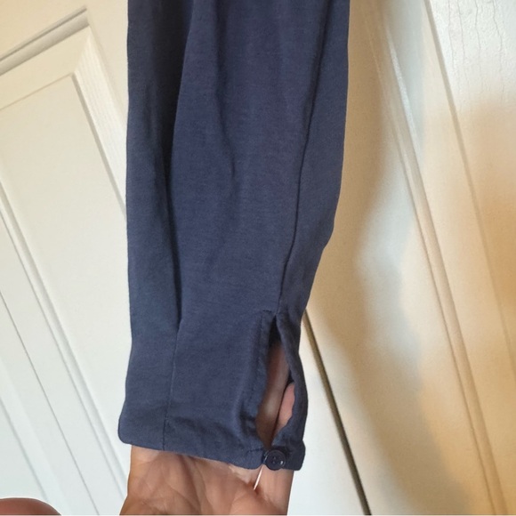 Sundance Always Right Dress Faux Wrap Womens Size XL Blue Cotton Modal Midi - Picture 3 of 7